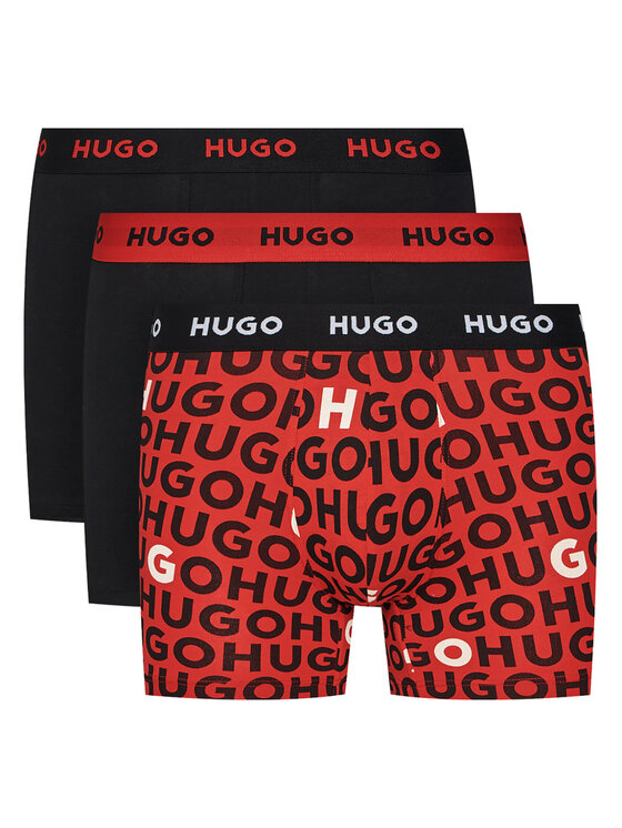 HUGO Комплект 3 чифта боксерки 50532559 Черен за Мъже цена