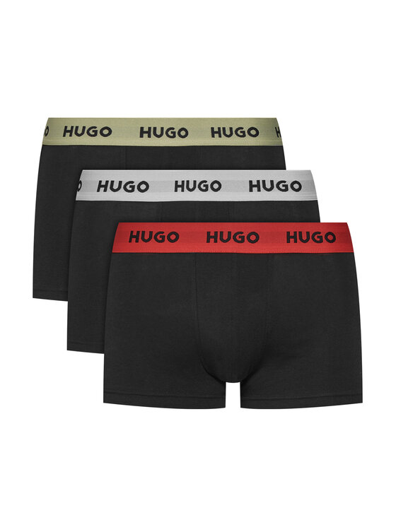 HUGO Комплект 3 чифта боксерки 50532611 Черен за Мъже цена
