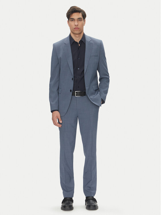 HUGO Костюм Arti-Hesten253X 50545457 Син Extra Slim Fit за Мъже цена