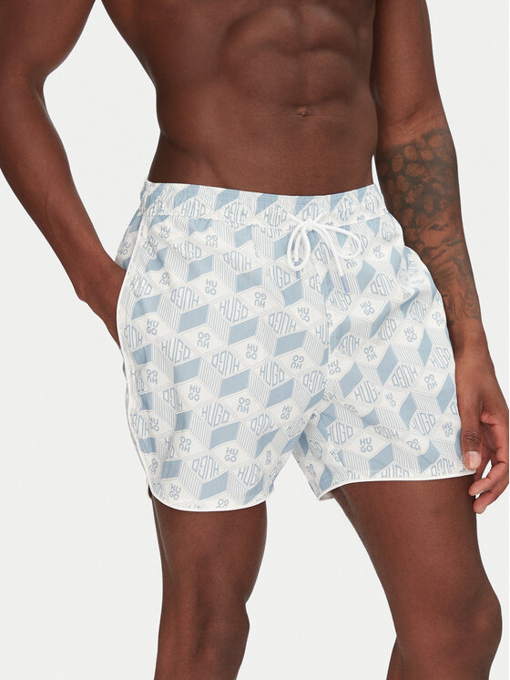 HUGO Плувни шорти Rik 50533795 Светлосиньо Regular Fit за Мъже цена