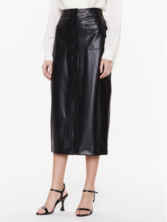 HUGO Пола тип молив 50482529 Черен Slim Fit за Жени цена