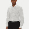 HUGO Риза Kenno 50544929 Бял Slim Fit цвят на ниска цена
