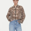 HUGO Риза The Boyfriend 50539779 Кафяв Oversize за Жени цена