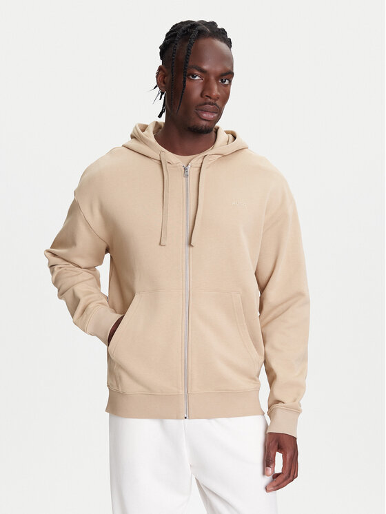 HUGO Суитшърт Dapozip 50548651 Бежов Relaxed Fit за Мъже цена