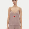HUGO Тениска на пижама Red Label Lace_Cami 50531653 Кафяв Regular Fit за Жени цена