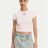 HUGO Тишърт Baby 50510749 Розов Slim Fit за Жени цена