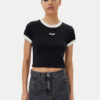 HUGO Тишърт Dalia 50537476 Черен Slim Fit за Жени цена