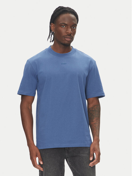HUGO Тишърт Dapolino 50488330 Син Relaxed Fit за Мъже цена