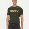 HUGO Тишърт Dulivio 50467556 Зелен Regular Fit за Мъже цена