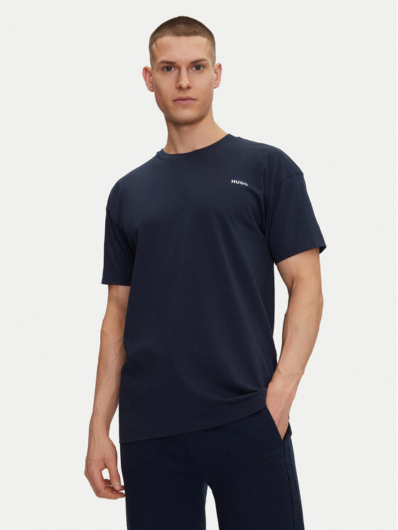 HUGO Тишърт Tortuga 50534163 Тъмносин Regular Fit за Мъже цена