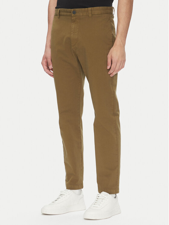 HUGO Чино панталони 50530886 Зелен Slim Fit за Мъже цена