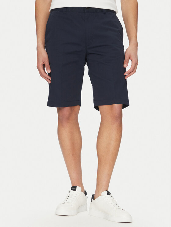 HUGO Шорти от плат Darik241 50505857 Тъмносин Regular Fit за Мъже цена