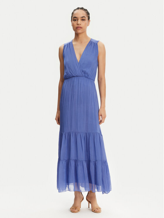 Haveone Лятна рокля AFF-N005 Син Loose Fit за Жени цена