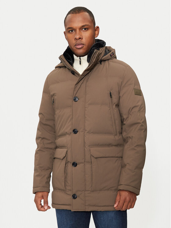 Hechter Paris Пухено яке 50168 142205 Бежов Regular Fit за Мъже цена