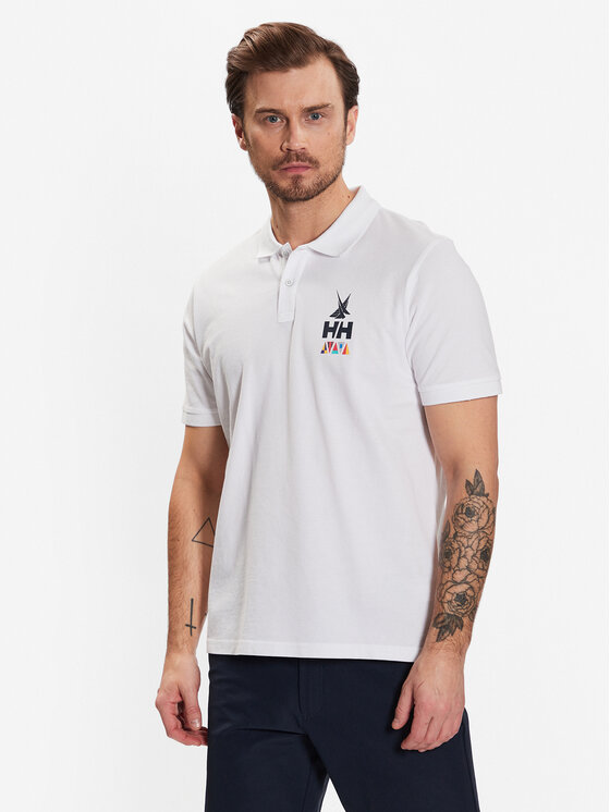 Helly Hansen Тениска с яка и копчета Koster 34299 Бял Regular Fit за Мъже цена