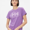 Helly Hansen Тишърт Logo 34112 Виолетов Regular Fit за Жени цена