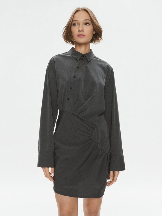 Herskind Ежедневна рокля Dorthea 4904988 Сив Regular Fit за Жени цена