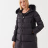 Hetregó Пухено яке Hanna 8M602F 22WD02 Черен Regular Fit за Жени цена