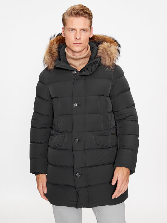 Hetregó Пухено яке Parker 8K436M 23WU07 Черен Regular Fit за Мъже цена