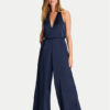 Hey Kyla Гащеризон 3AJ002HK Тъмносин Wide Leg за Жени цена