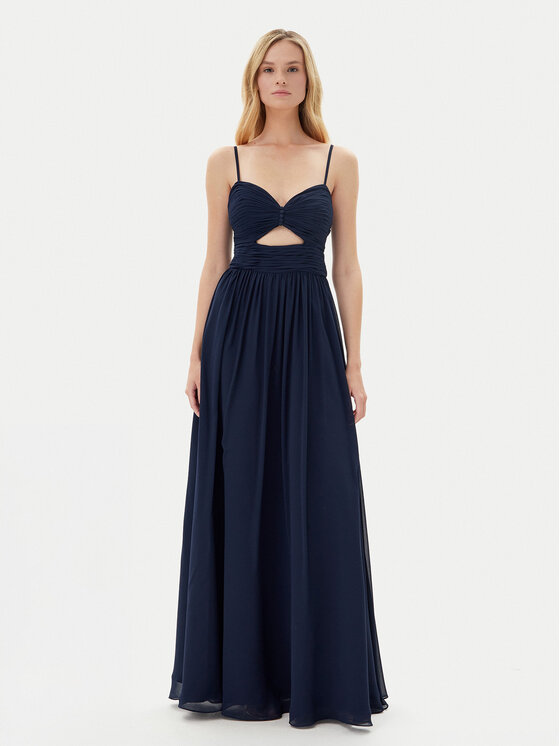 Hey Kyla Официална рокля 5AH025HK Тъмносин Slim Fit за Жени цена
