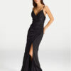 Hey Kyla Официална рокля 5AI075HK Черен Slim Fit за Жени цена