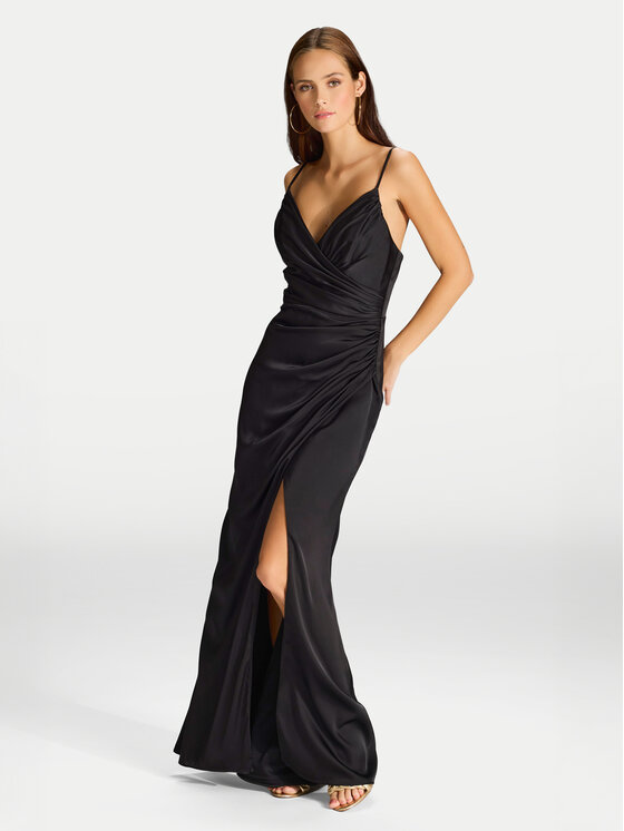 Hey Kyla Официална рокля 5AI075HK Черен Slim Fit за Жени цена