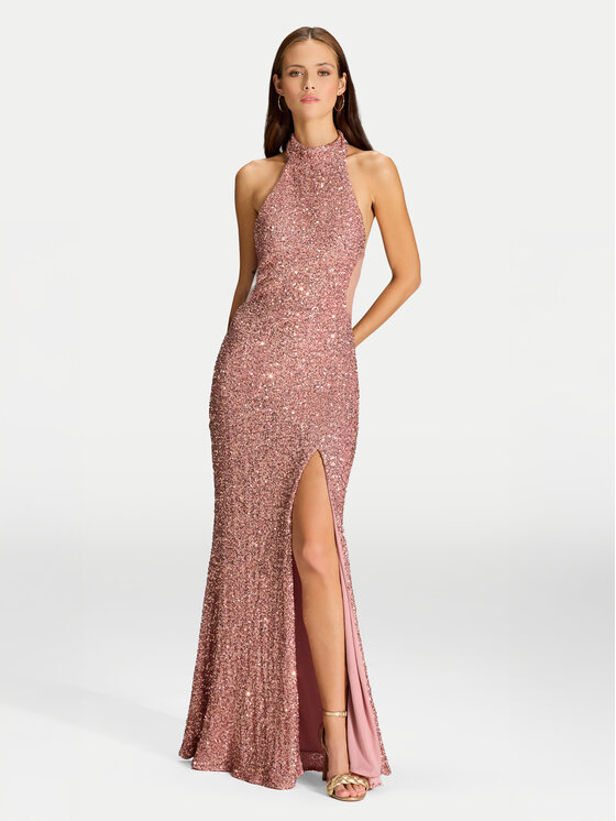 Hey Kyla Официална рокля 5AJ006HK Розов Slim Fit за Жени цена