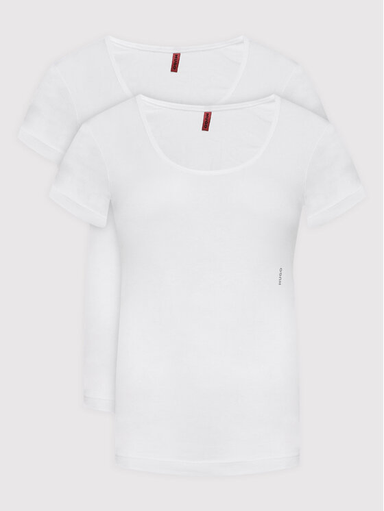 Hugo Комплект 2 тишъртки Twin 50469660 Бял Regular Fit за Жени цена