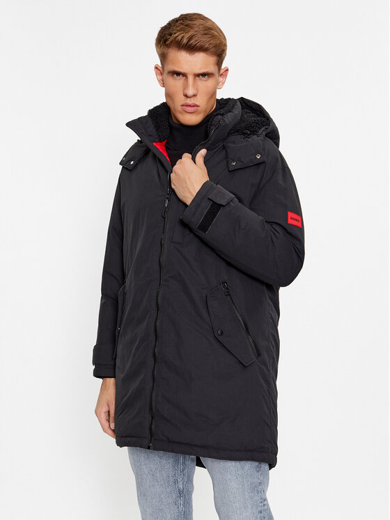 Hugo Парка Munkon 50495817 Черен Regular Fit за Мъже цена