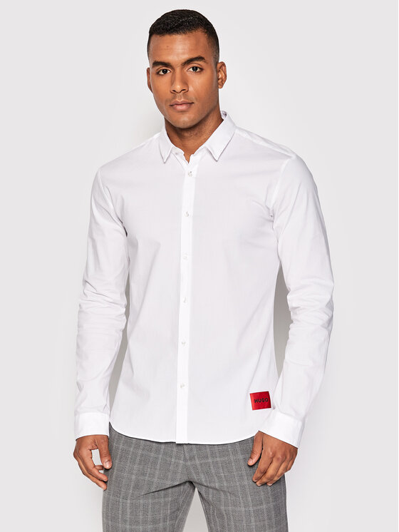 Hugo Риза Ero3-W 50475687 Бял Extra Slim Fit за Мъже цена