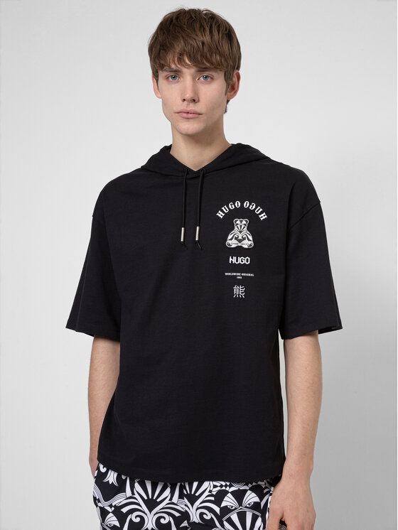 Hugo Суитшърт Dempura 50446439 Черен Loose Fit за Мъже цена
