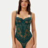 Hunkemöller Боди Berry 301159 Зелен за Жени цена