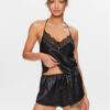 Hunkemöller Тениска на пижама 203223 Черен Comfortable Fit за Жени цена