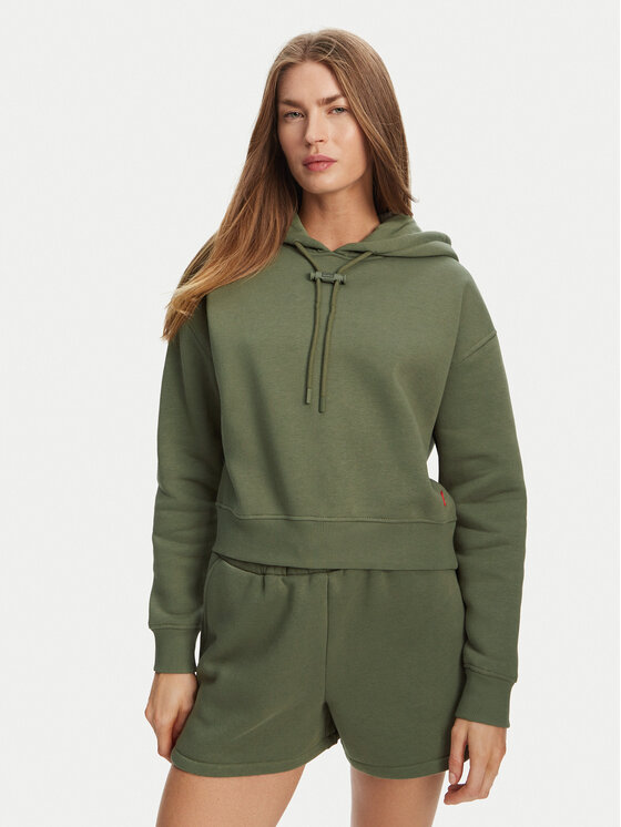 Hunter Суитшърт Liza HARW0044242 Каки Cropped Fit за Жени цена