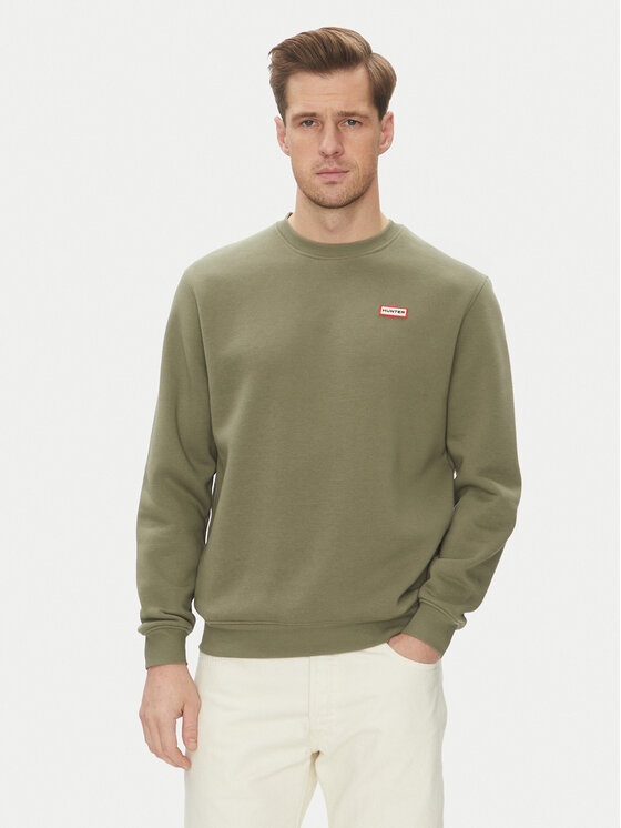 Hunter Суитшърт May HARM0058251 Каки Relaxed Fit за Мъже цена