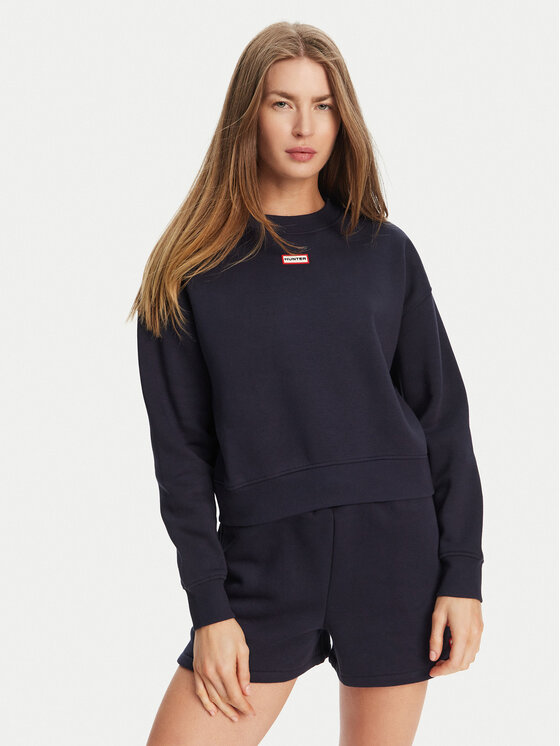 Hunter Суитшърт Tina HARW0042242 Тъмносин Cropped Fit за Жени цена