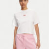 Hunter Тишърт Abby HARW0059251 Бял Boxy Fit за Жени цена