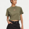 Hunter Тишърт Abby HARW0059251 Каки Boxy Fit за Жени цена