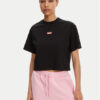 Hunter Тишърт Leona HARW0070251 Черен Boxy Fit за Жени цена