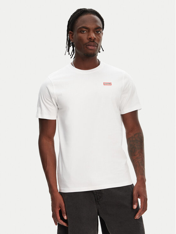 Hunter Тишърт Raasay Graphic HARM0034251 Бял Regular Fit за Мъже цена