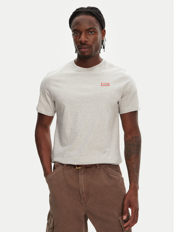 Hunter Тишърт Tavish HARM0082251 Сив Regular Fit за Мъже цена