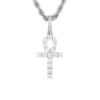 ICED STUFF Висулка Micro Ankh Бяло злато за Мъже цена