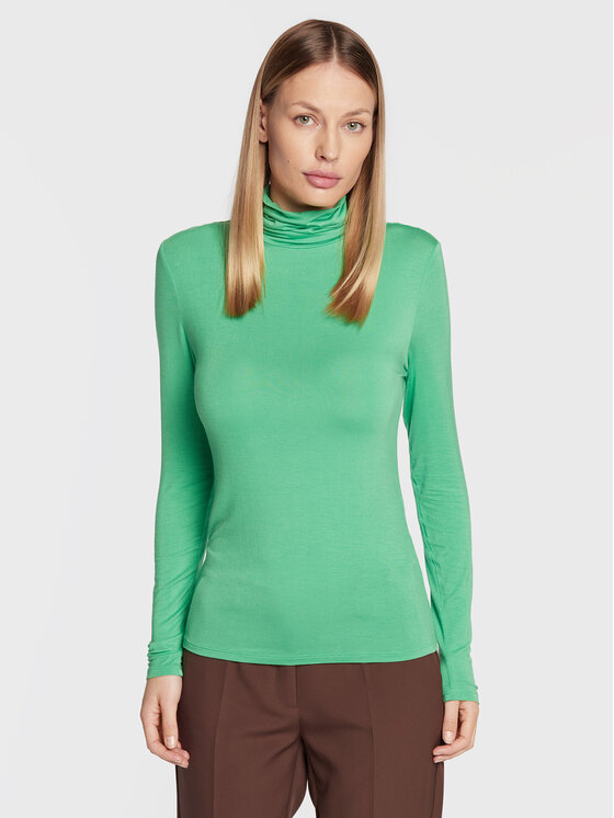 ICHI Блуза Philuca Ls 20113342 Зелен Slim Fit за Жени цена
