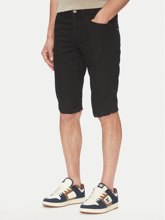 INDICODE Дънкови шорти Kem 70-172 Черен Slim Fit за Мъже цена