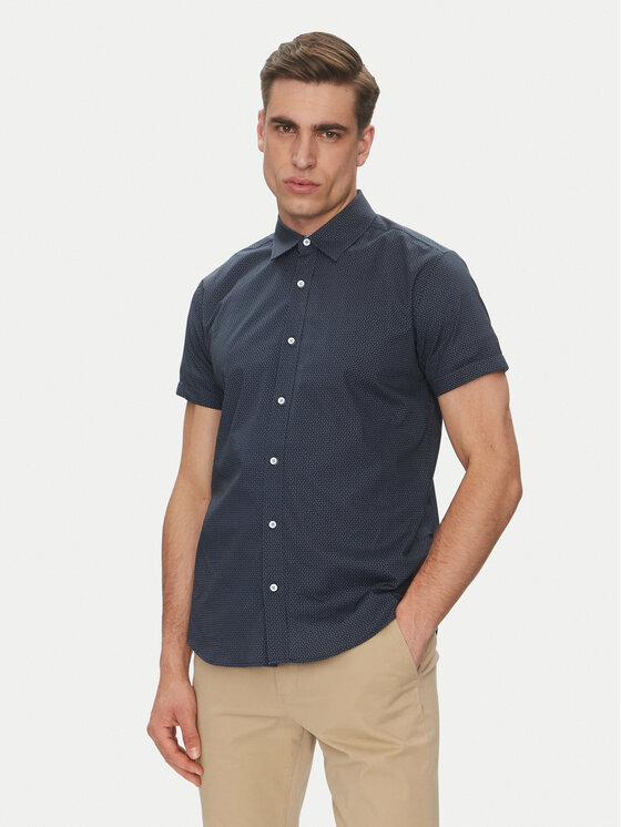 INDICODE Риза Gentor 20-552 Тъмносин Regular Fit за Мъже цена