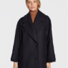 IVY OAK Вълнено палто Carly IO1122F1050 Тъмносин Relaxed Fit за Жени цена