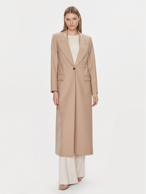 IVY OAK Вълнено палто Jil Sue IO119088 Бежов Regular Fit за Жени цена