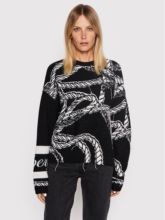 Iceberg Пуловер 22II2P0A0247079 Черен Regular Fit за Жени цена