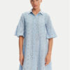 Iconique Рокля тип риза IC25-006 Син Relaxed Fit за Жени цена